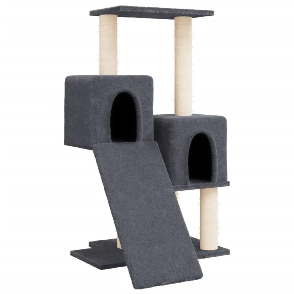 Vidaxl cat tree with sisal scratching posts dark grey 82 cm