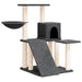 Vidaxl cat tree with sisal scratching posts dark grey 82 cm