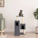 Vidaxl cat tree with sisal scratching posts dark grey 82 cm