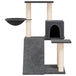 Vidaxl cat tree with sisal scratching posts dark grey 82 cm