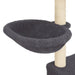 Vidaxl cat tree with sisal scratching posts dark grey 83 cm