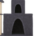 Vidaxl cat tree with sisal scratching posts dark grey 83 cm