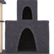 Vidaxl cat tree with sisal scratching posts dark grey 83 cm