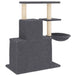 Vidaxl cat tree with sisal scratching posts dark grey 83 cm