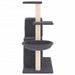 Vidaxl cat tree with sisal scratching posts dark grey 83 cm