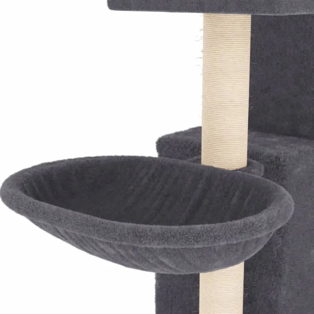 Vidaxl cat tree with sisal scratching posts dark grey 83 cm