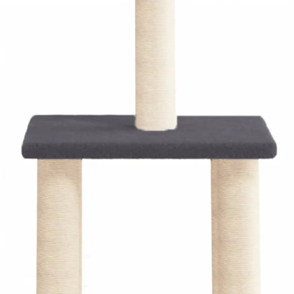 Vidaxl cat tree with sisal scratching posts dark grey 85.5