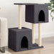 Vidaxl cat tree with sisal scratching posts dark grey 86 cm