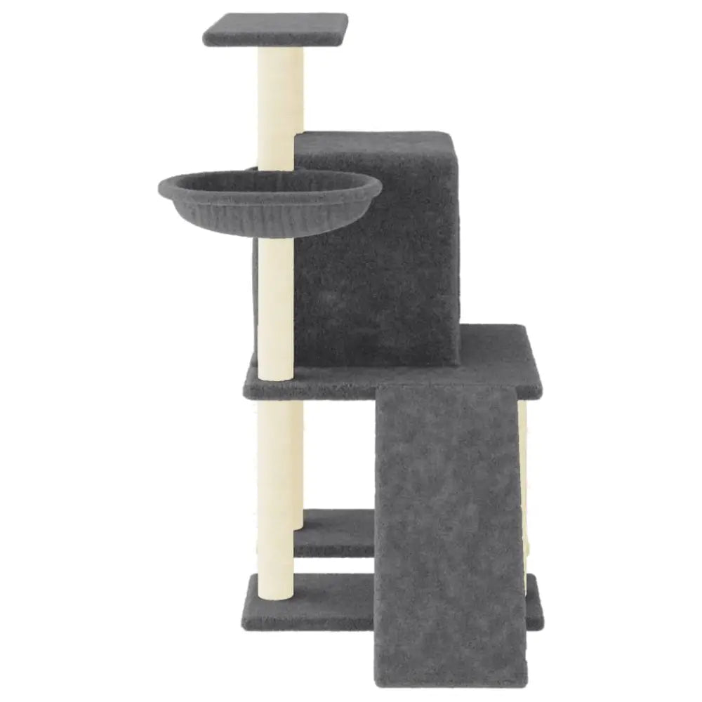 Vidaxl cat tree with sisal scratching posts dark grey 96.5