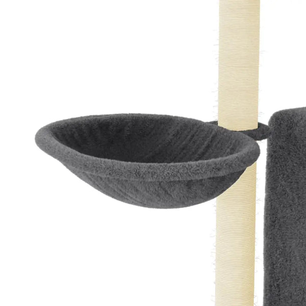 Vidaxl cat tree with sisal scratching posts dark grey 96.5