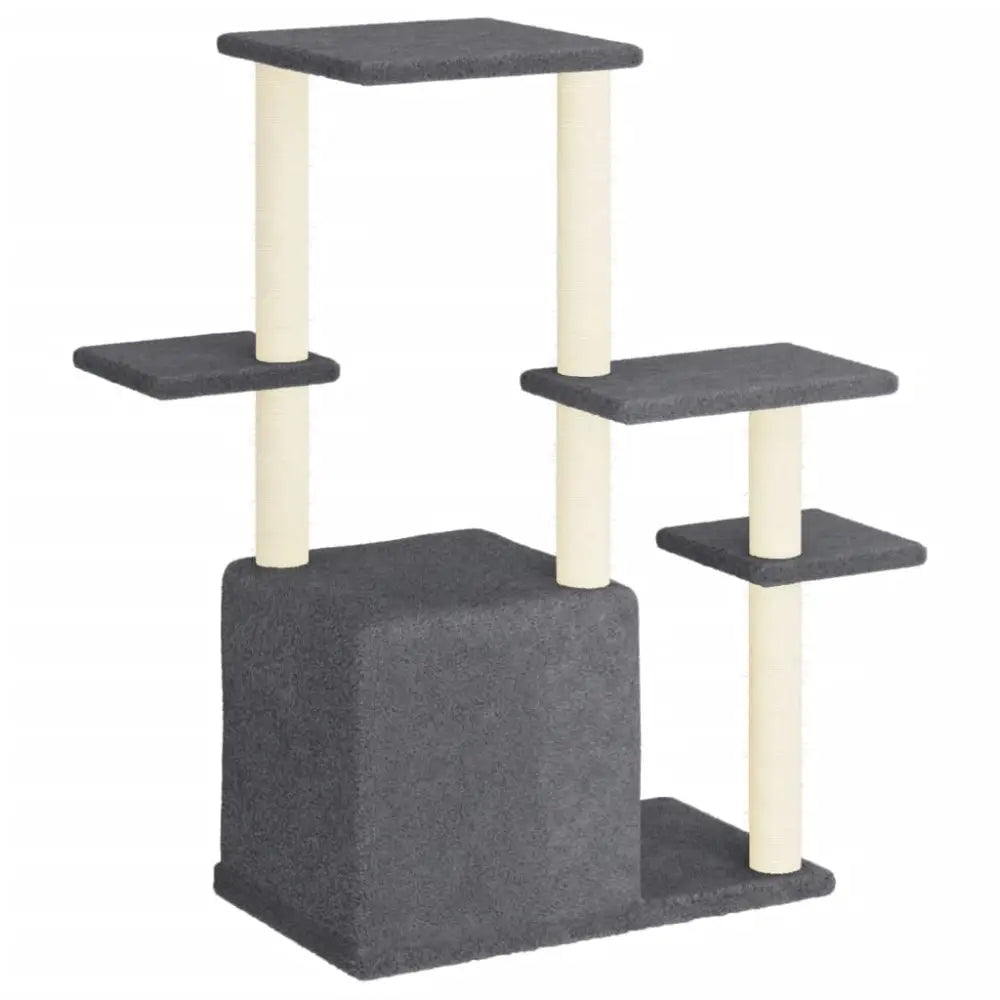 Vidaxl cat tree with sisal scratching posts dark grey 97.5