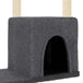 Vidaxl cat tree with sisal scratching posts dark grey 97.5