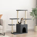 Vidaxl cat tree with sisal scratching posts dark grey 97.5