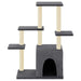 Vidaxl cat tree with sisal scratching posts dark grey 97.5