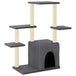 Vidaxl cat tree with sisal scratching posts dark grey 97.5