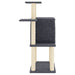 Vidaxl cat tree with sisal scratching posts dark grey 97 cm