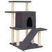 Vidaxl cat tree with sisal scratching posts dark grey 97 cm