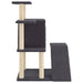 Vidaxl cat tree with sisal scratching posts dark grey 97 cm