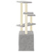 Vidaxl cat tree with sisal scratching posts light grey