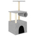 Vidaxl cat tree with sisal scratching posts light grey