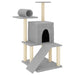 Vidaxl cat tree with sisal scratching posts light grey