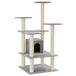 Vidaxl cat tree with sisal scratching posts light grey 110