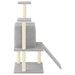 Vidaxl cat tree with sisal scratching posts light grey 110