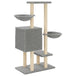 Vidaxl cat tree with sisal scratching posts light grey 117