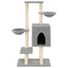 Vidaxl cat tree with sisal scratching posts light grey 117