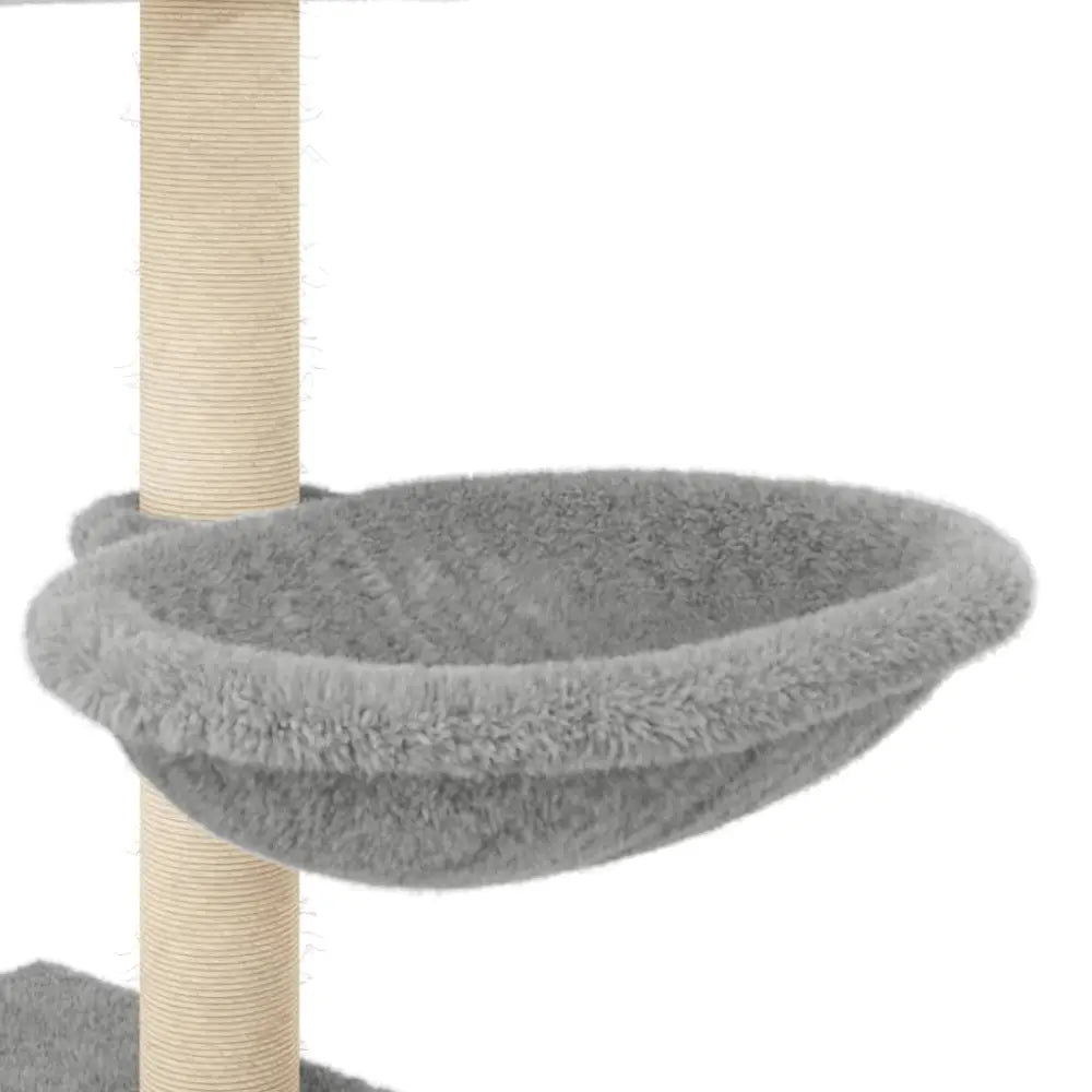 Vidaxl cat tree with sisal scratching posts light grey 117