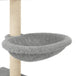 Vidaxl cat tree with sisal scratching posts light grey 117