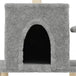 Vidaxl cat tree with sisal scratching posts light grey 122