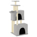 Vidaxl cat tree with sisal scratching posts light grey 122