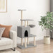 Vidaxl cat tree with sisal scratching posts light grey 131