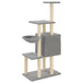 Vidaxl cat tree with sisal scratching posts light grey 131