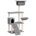 Vidaxl cat tree with sisal scratching posts light grey 131