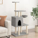 Vidaxl cat tree with sisal scratching posts light grey 131