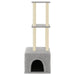 Vidaxl cat tree with sisal scratching posts light grey