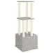 Vidaxl cat tree with sisal scratching posts light grey