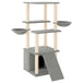 Vidaxl cat tree with sisal scratching posts light grey 133