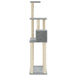 Vidaxl cat tree with sisal scratching posts light grey 147