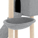 Vidaxl cat tree with sisal scratching posts light grey 153