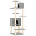 Vidaxl cat tree with sisal scratching posts light grey 154