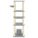 Vidaxl cat tree with sisal scratching posts light grey 154