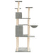 Vidaxl cat tree with sisal scratching posts light grey 166