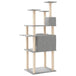 Vidaxl cat tree with sisal scratching posts light grey 166