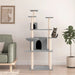 Vidaxl cat tree with sisal scratching posts light grey 166