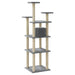 Vidaxl cat tree with sisal scratching posts light grey 171