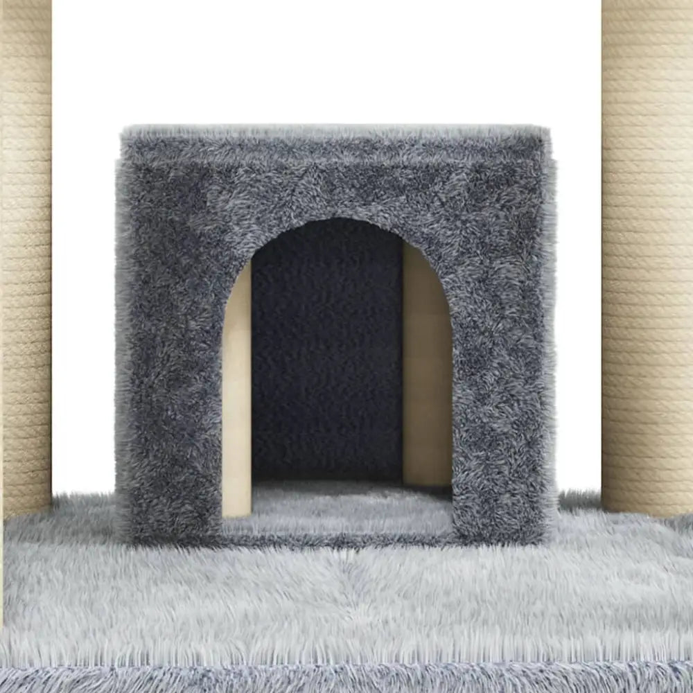 Vidaxl cat tree with sisal scratching posts light grey 171