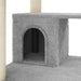 Vidaxl cat tree with sisal scratching posts light grey 183